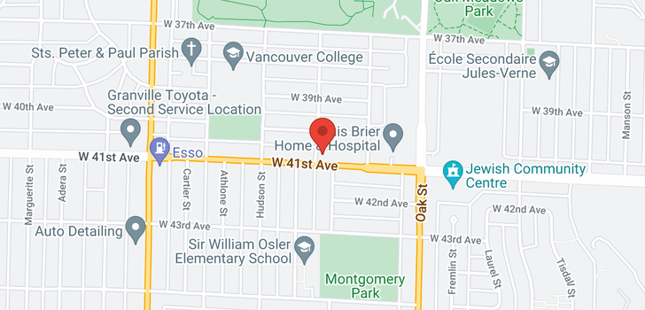 map of 1191 W 41ST AVENUE
